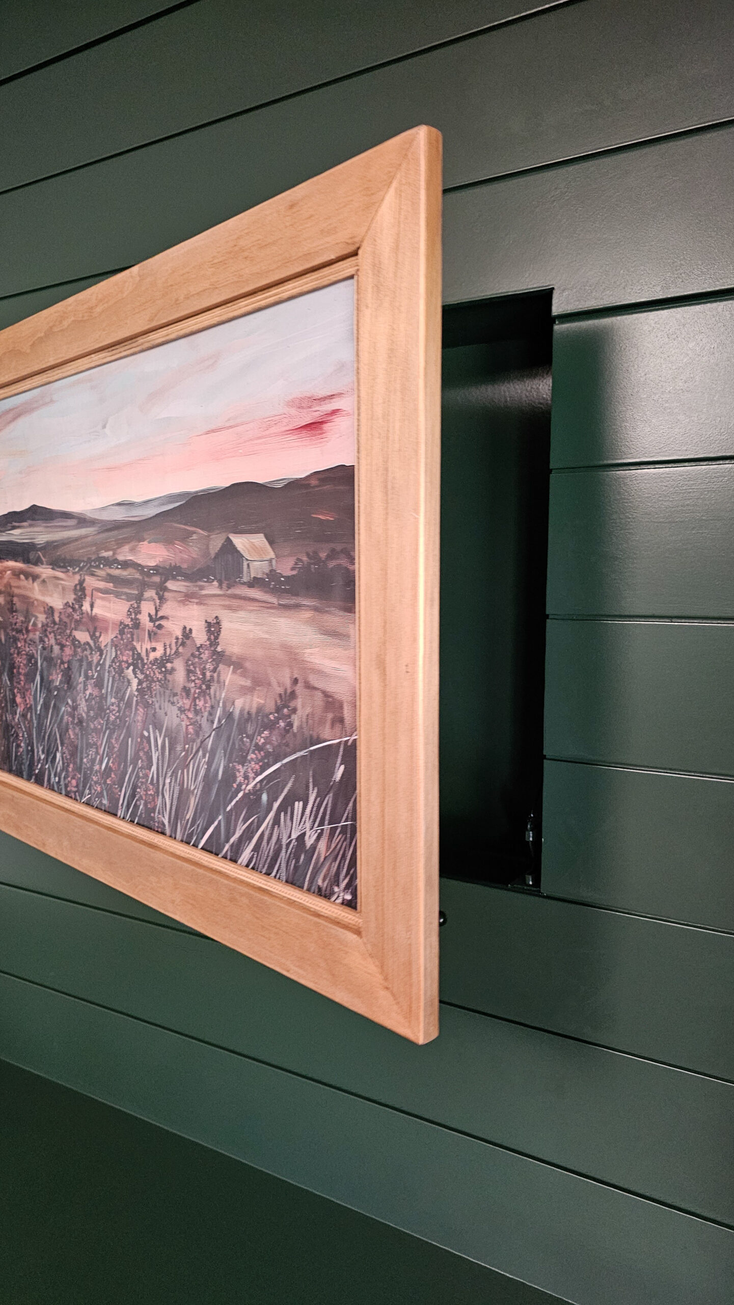 Hidden Nook Behind Artwork