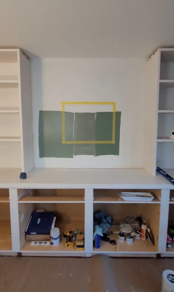 office built-ins being built
